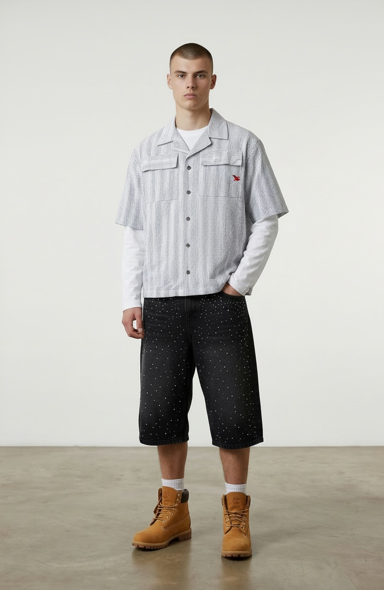 SHIRT - black and grey