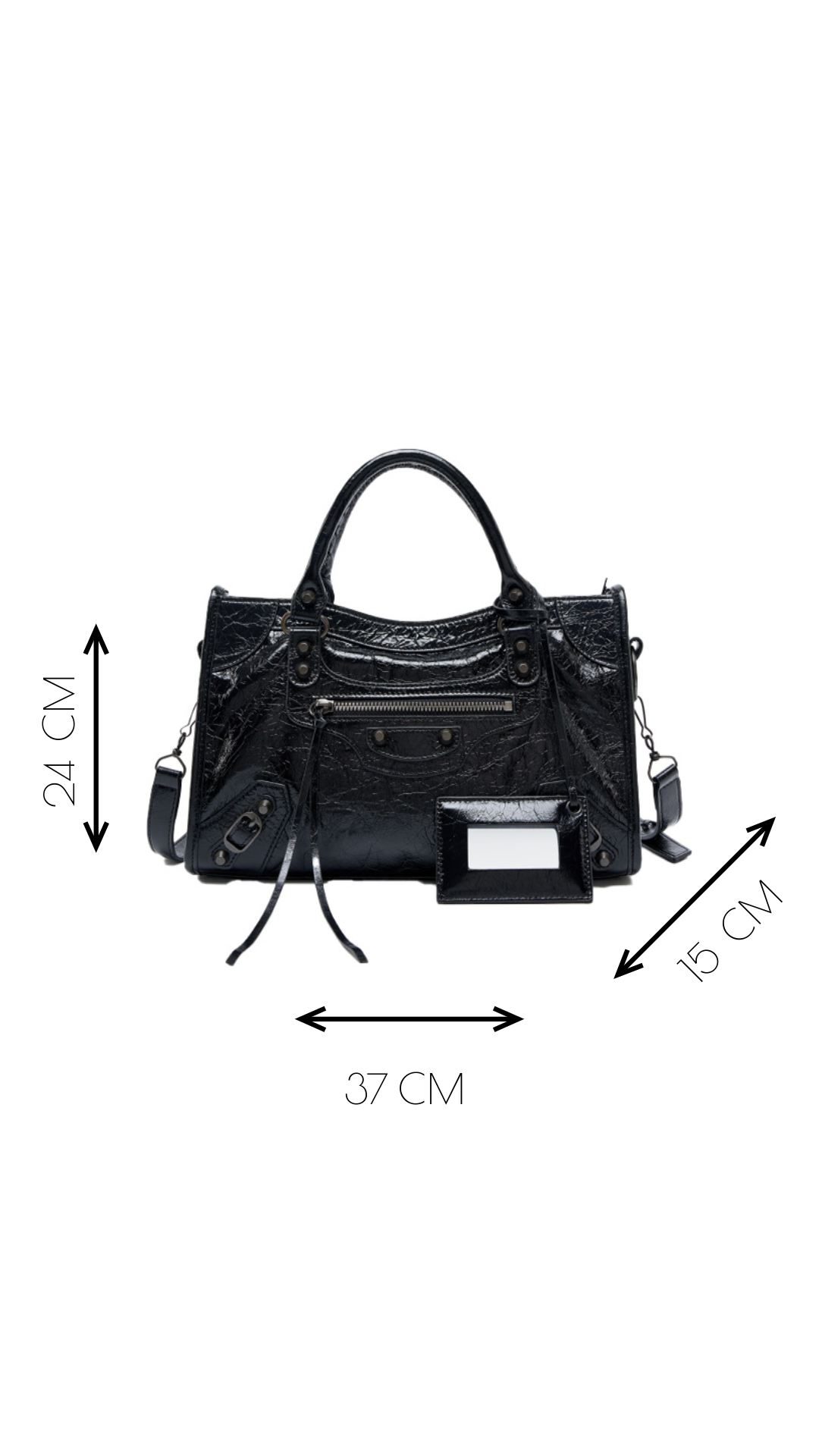 ETERNAL L— Luxury Treated Genuine Leather city top handle Handbag