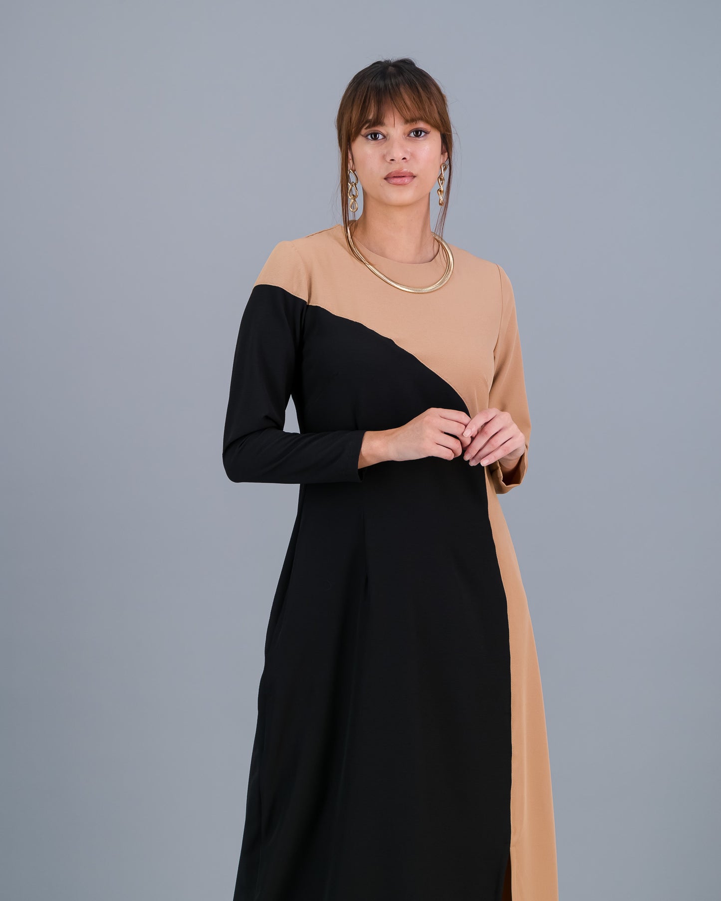 JASMINE - black and nude