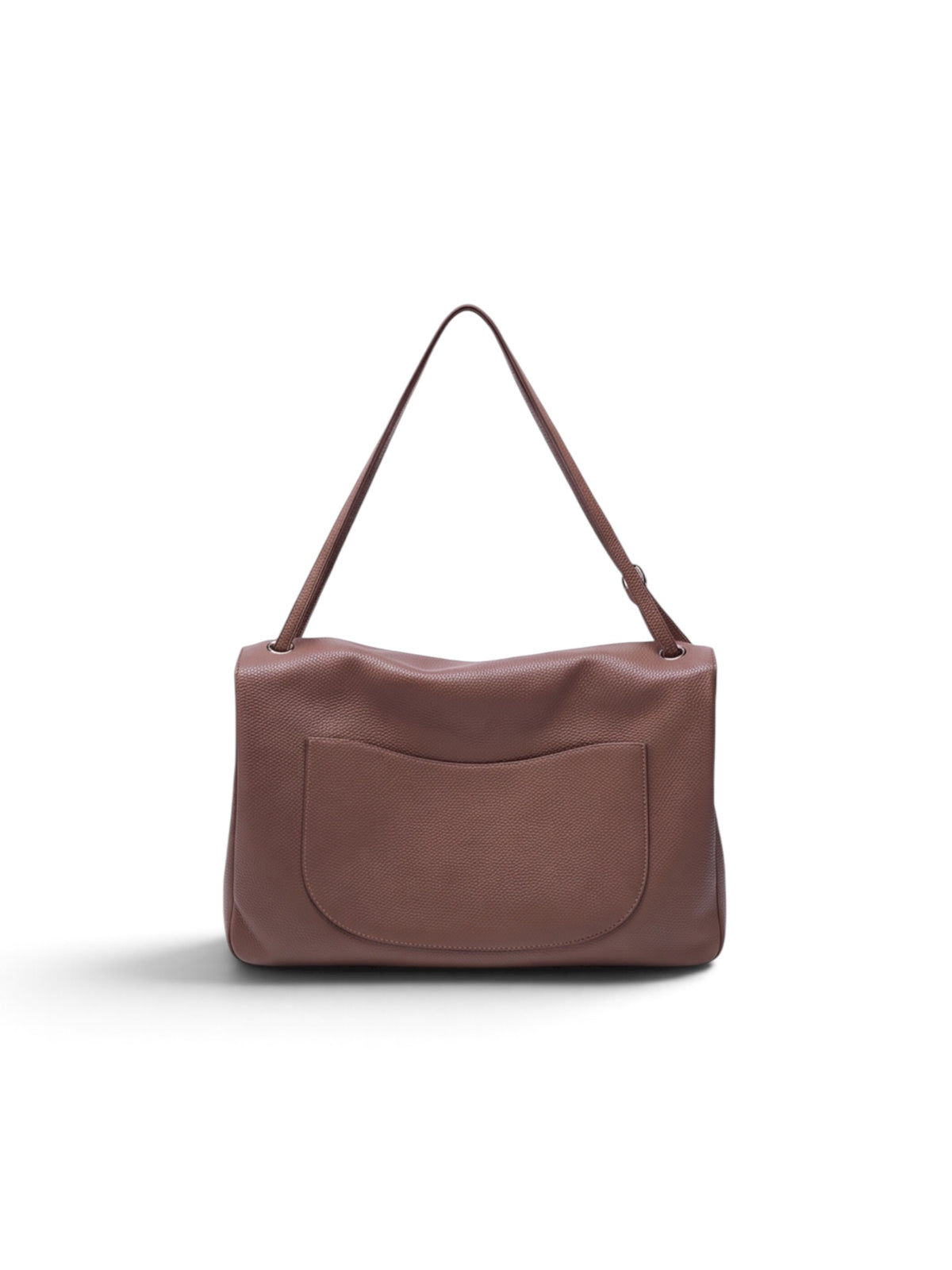 THE BELISSIMA — Genuine Top-Grain Leather Shoulder Bag in taupe