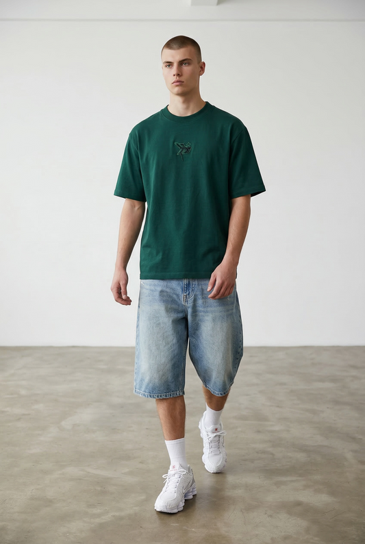 H T-SHIRT- pine green