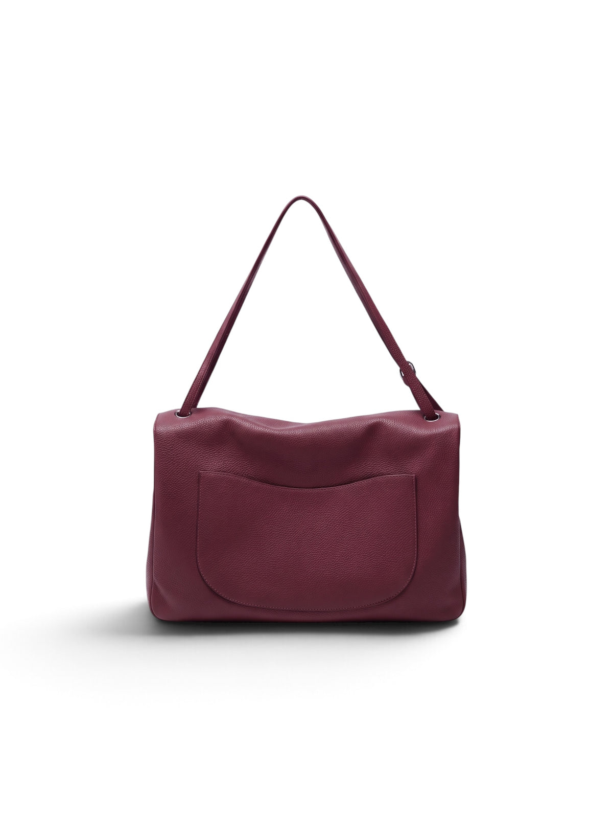 THE BELISSIMA — Genuine Top-Grain Leather Shoulder Bag in wine/Burgundy