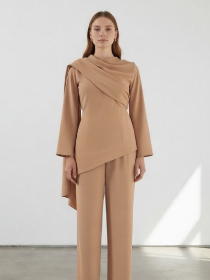 KELLY SET  - caramel beige