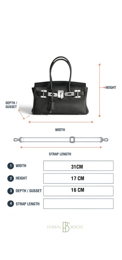 The Legacy — brown Top-Grain Togo Leather Shoulder Bag