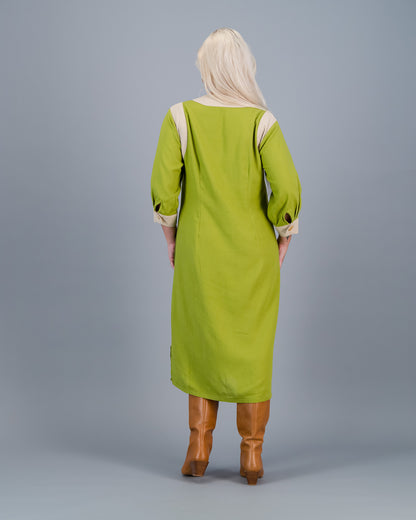 DEMI  -  chartreuse and stone