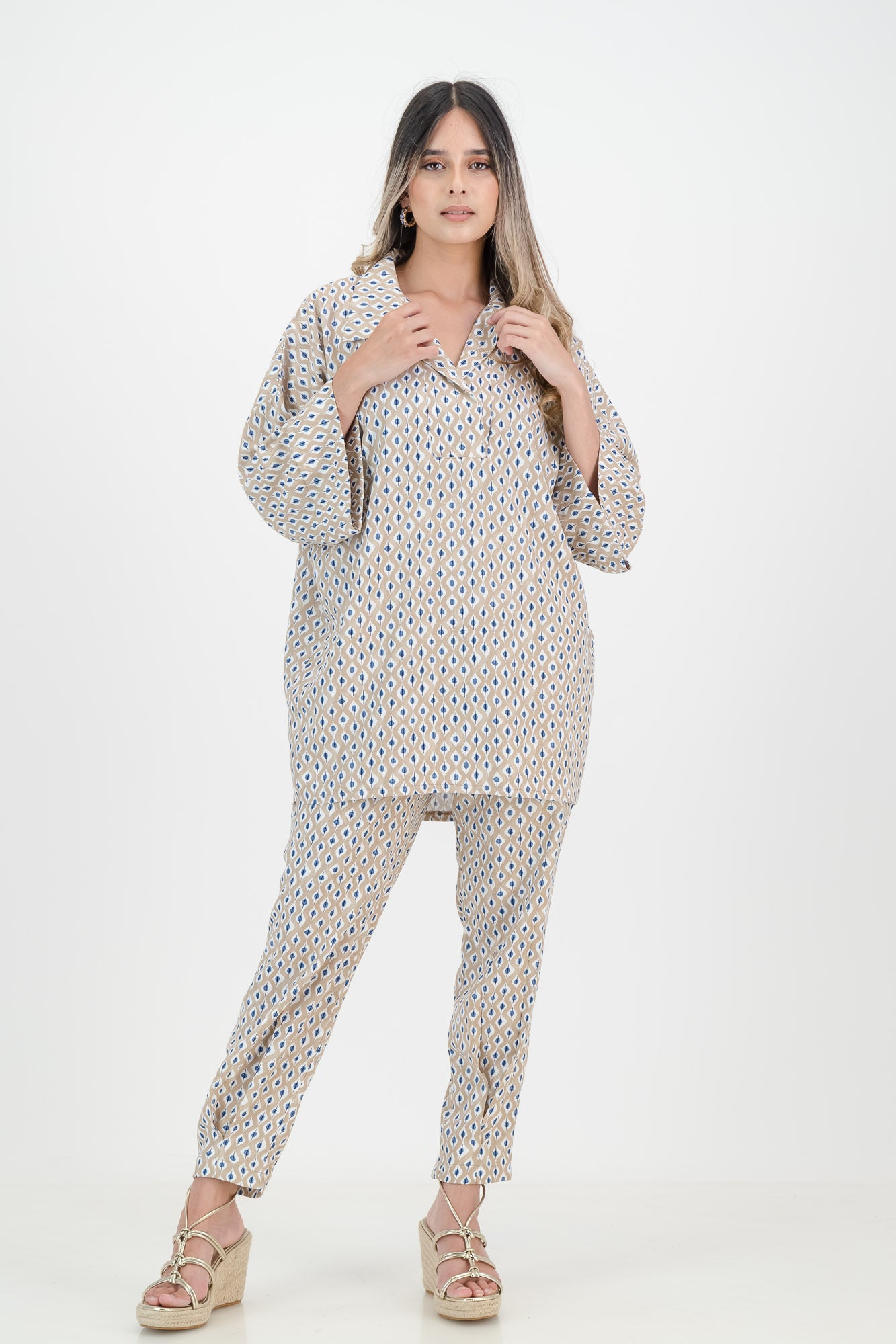 ARCO SET - stone & blue