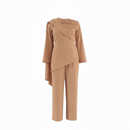 KELLY SET  - caramel beige