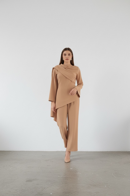 KELLY SET  - caramel beige