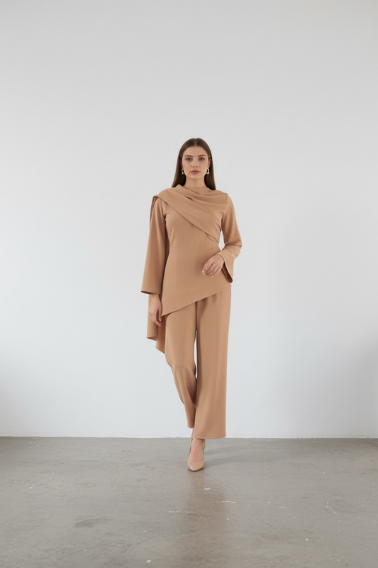 KELLY SET  - caramel beige