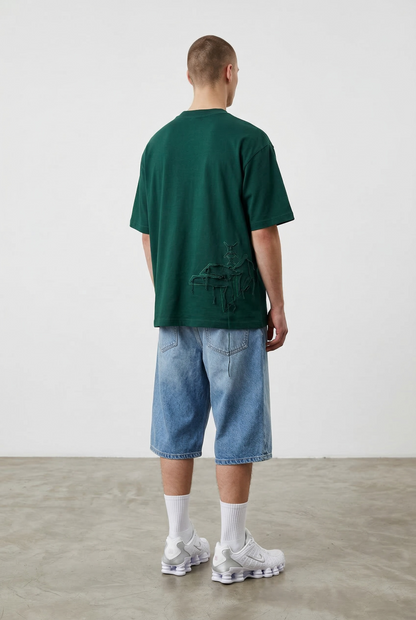H T-SHIRT- pine green