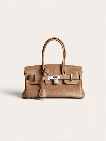 The Legacy — Tan Top-Grain Togo Leather Shoulder Bag