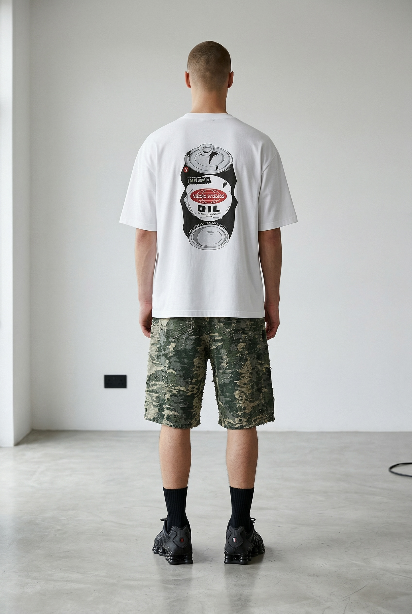 CRUSHED T-SHIRT - white