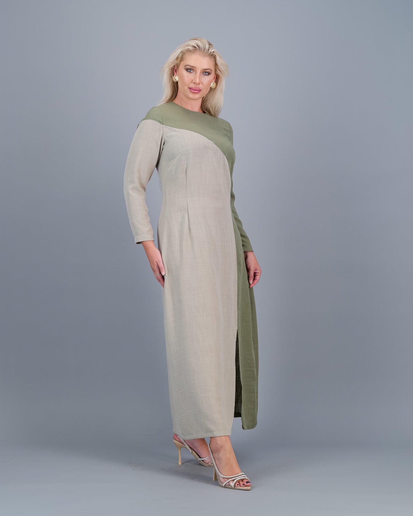 JASMINE - olive and stone