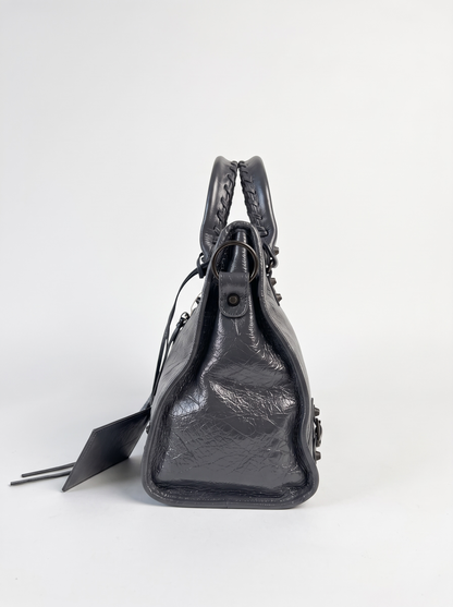 ETERNAL L— Luxury Treated Genuine Leather city top handle Handbag