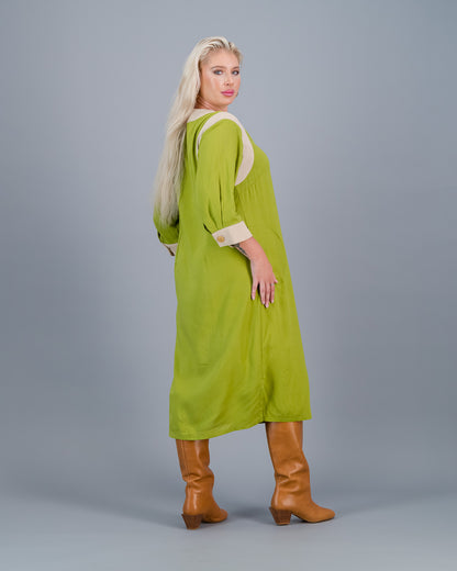 DEMI  -  chartreuse and stone