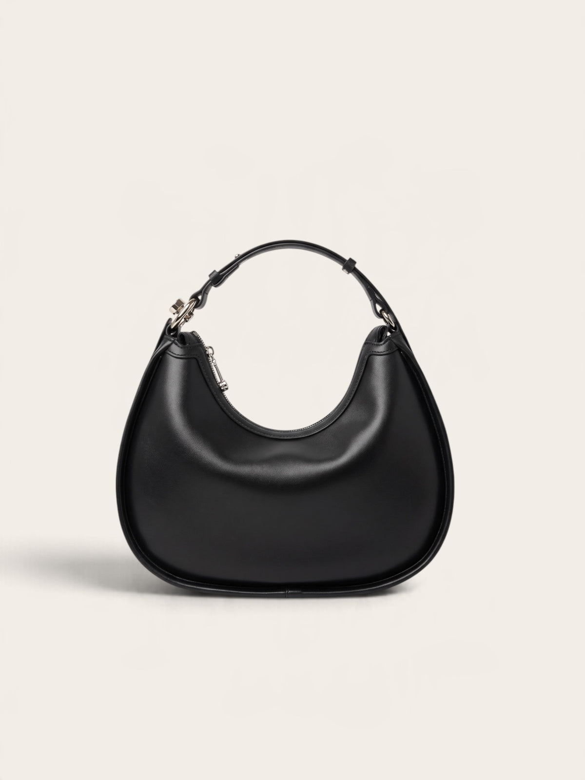 EMPRESS- black Genuine woven Leather luxury shoulder bag