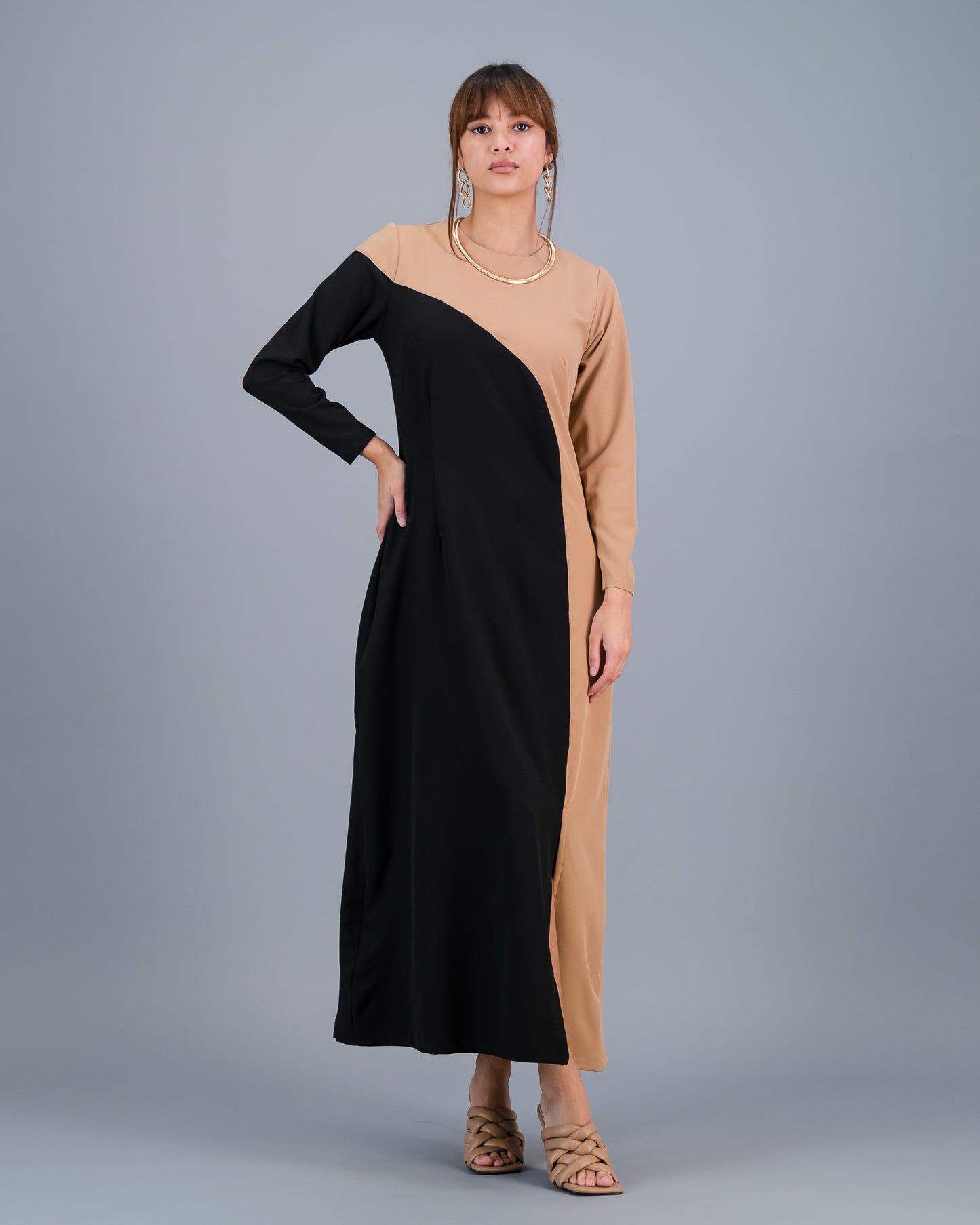 JASMINE - black and nude