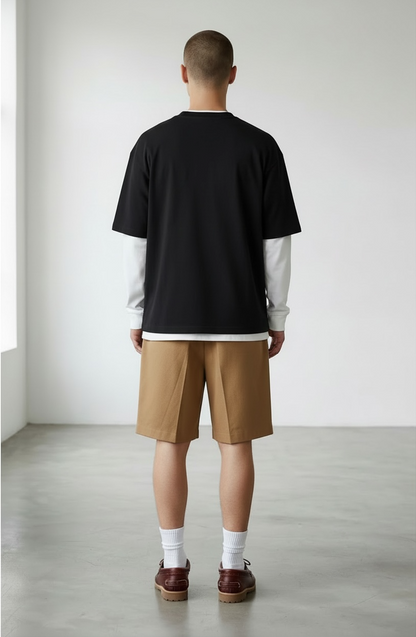 DRIVE FAST T-SHIRT - black and grey