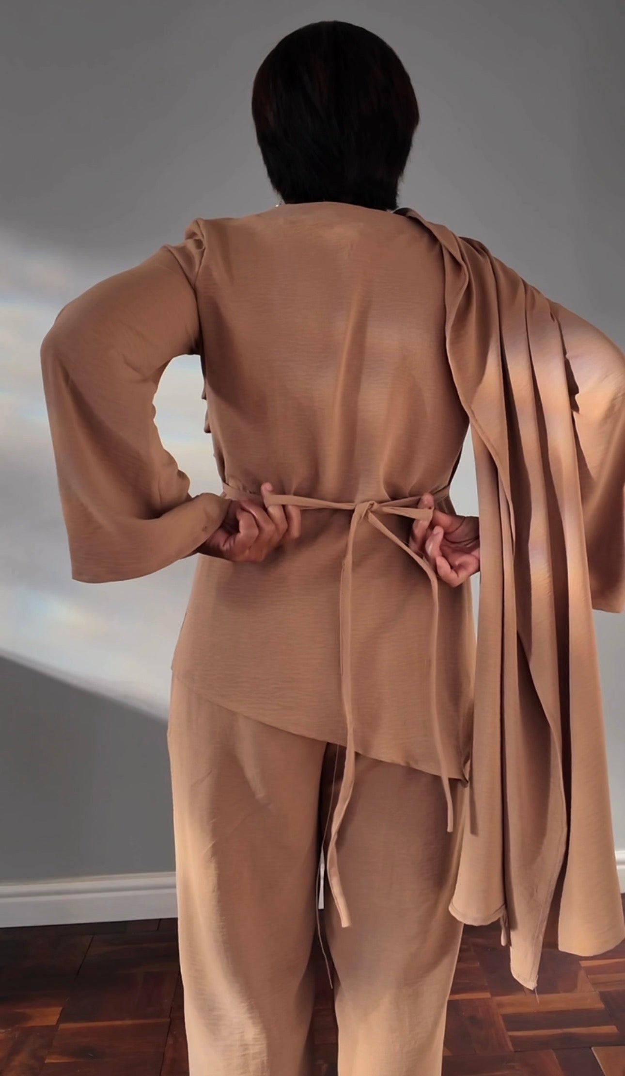 KELLY SET  - caramel beige