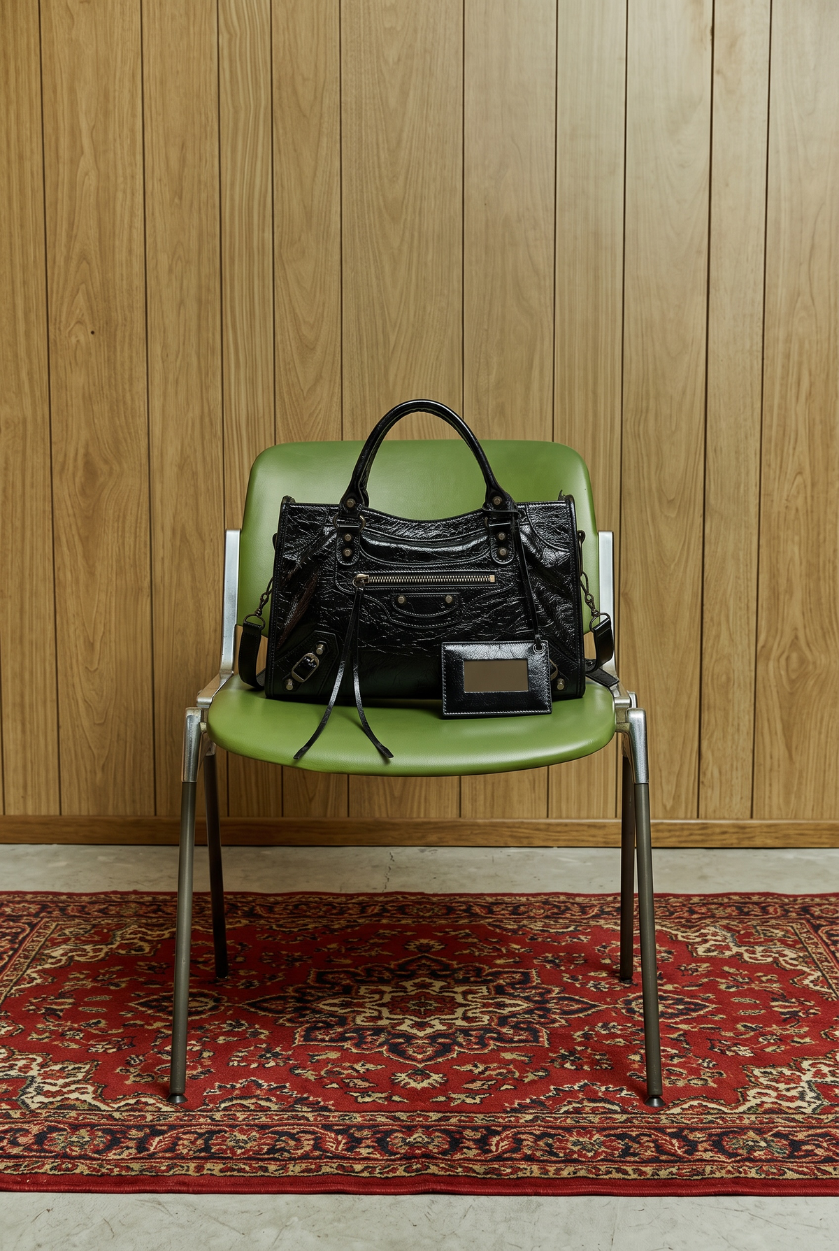 ETERNAL L— Luxury Treated Genuine Leather city top handle Handbag