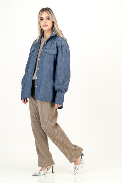 DL ALIA SHIRT   - dark wash