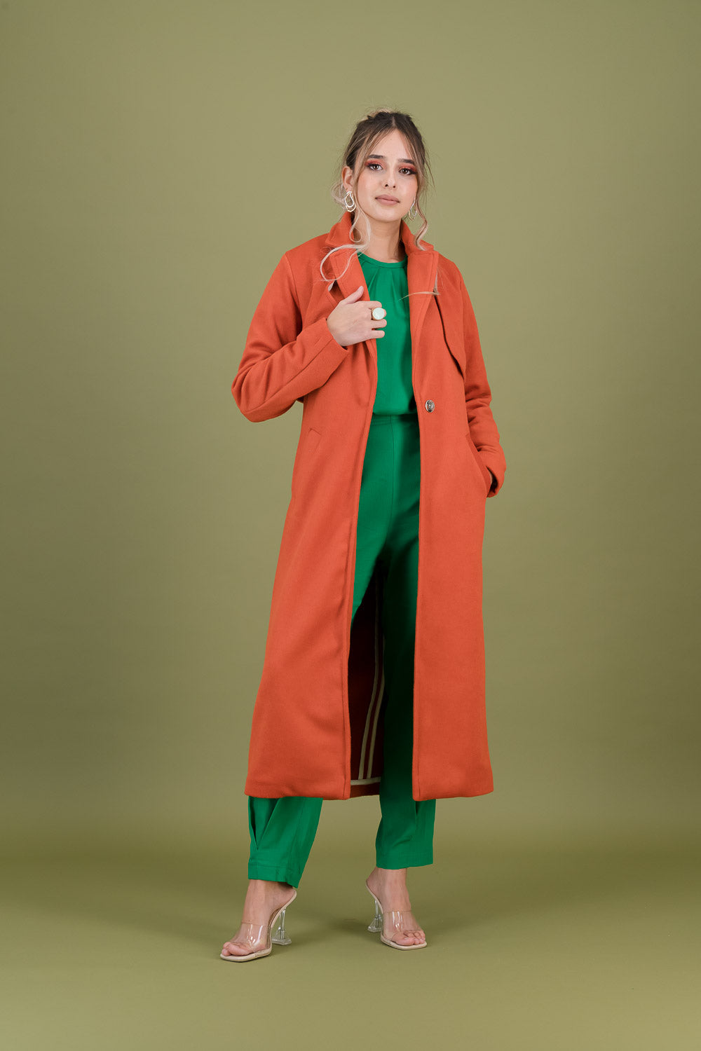 EMMA TRENCH COAT -  rust