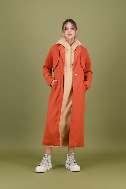 EMMA TRENCH COAT -  rust