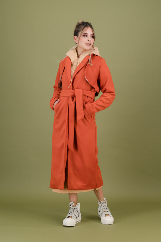EMMA TRENCH COAT -  rust